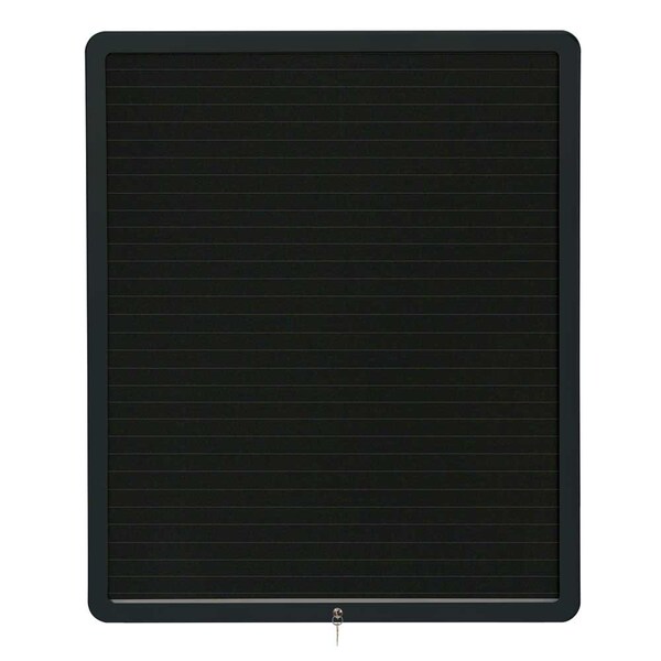 United Visual Products Sliding Door Wood Corkboard, 48"x36", Cher, UV9003OCS-CHERRY-FORBO UV9003OCS-CHERRY-FORBO - main